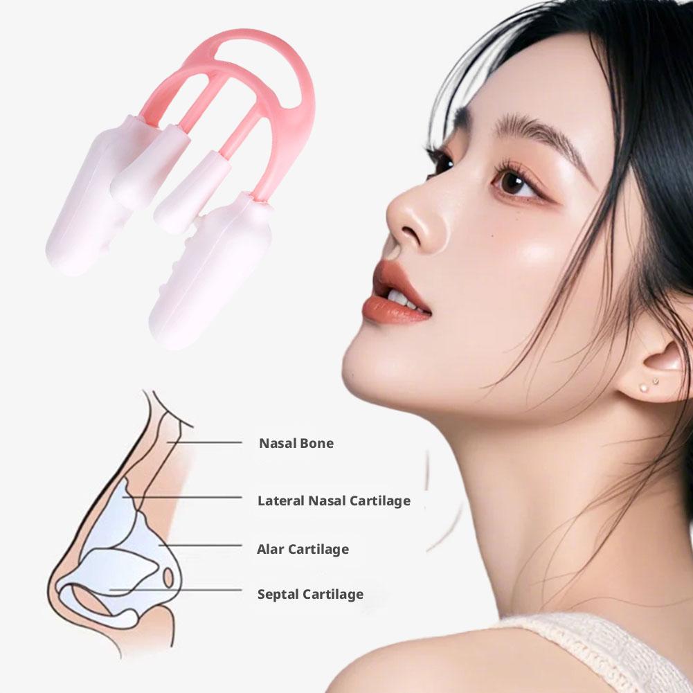Curved Spring Bar - 1/2/3개입 통증 없는 코 교정기, 여성과