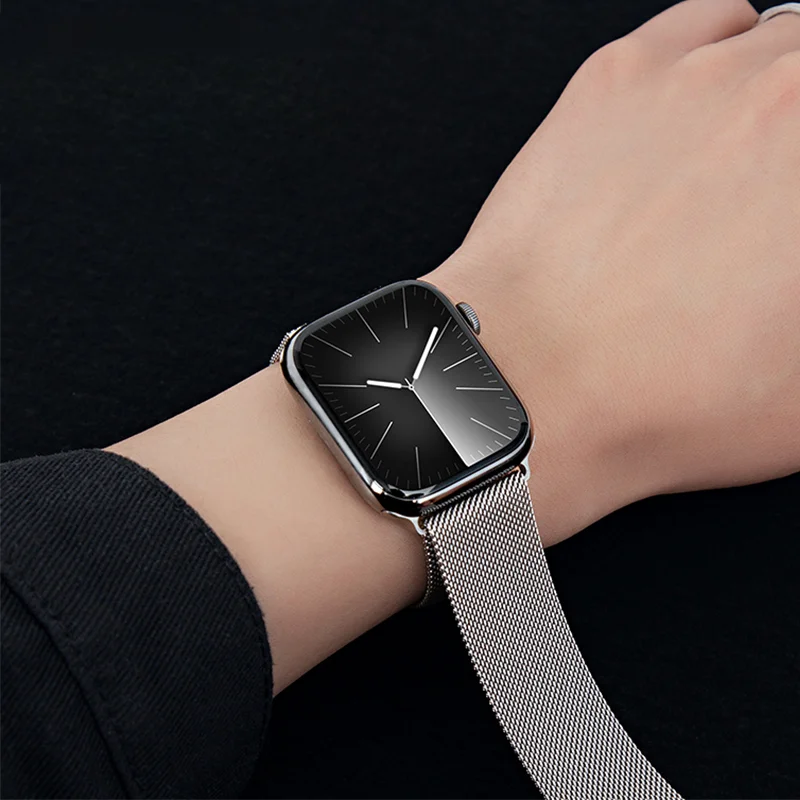 밀라니즈 루프 스트랩 애플 워치 밴드 11 46mm 4 - Milanese Loop Magnetic 리뷰 및 가격