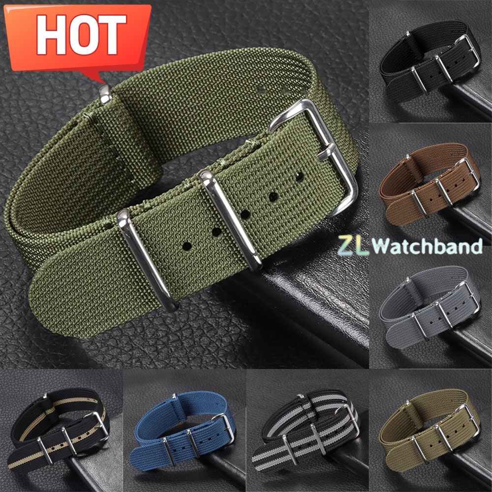 새로운 골지 나일론 시계 밴드 18mm 20mm 22m - Nato Strap Nylon 리뷰 및 가격