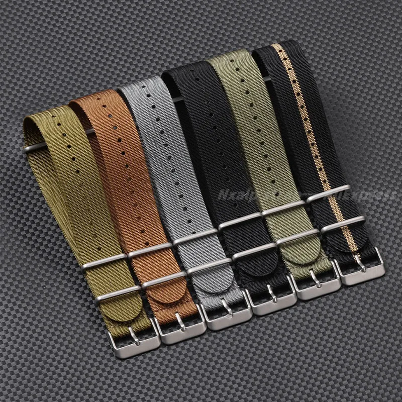 늑골이있는 나일론 시계 스트랩 18mm 20mm 22m - Nato Strap Nylon 리뷰 및 가격