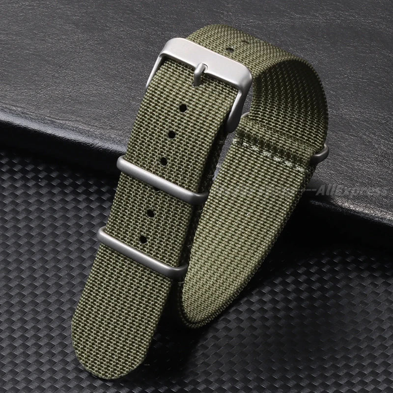 늑골이있는 나일론 시계 스트랩 18mm 20mm 22m - Nato Strap Nylon 리뷰 및 가격