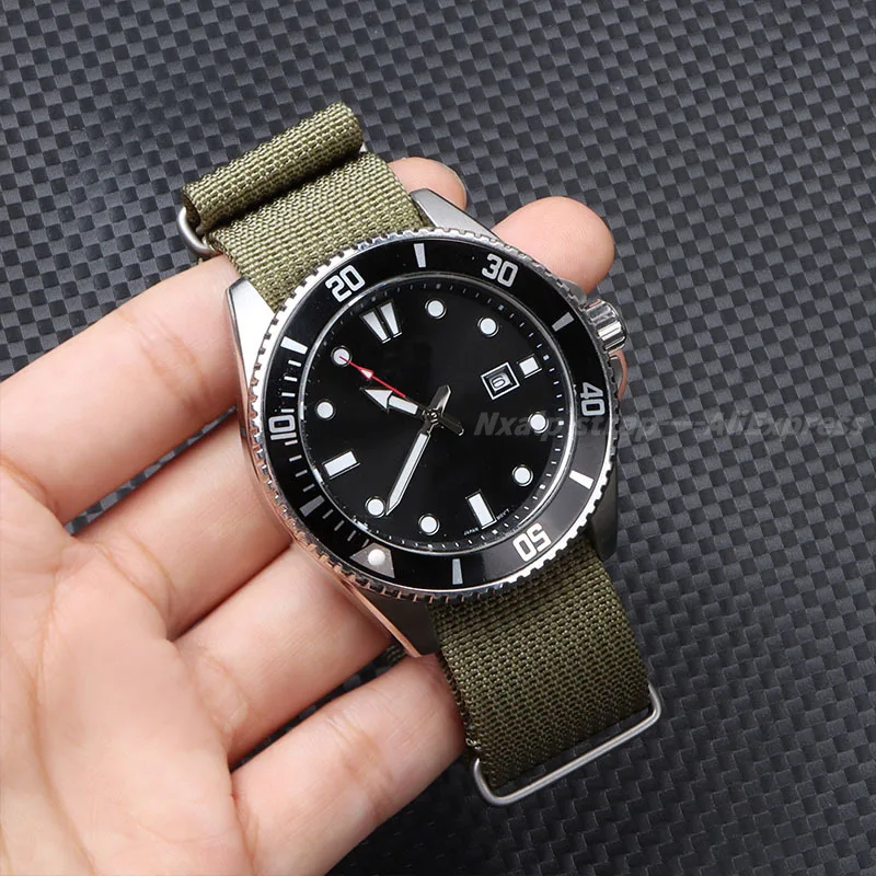늑골이있는 나일론 시계 스트랩 18mm 20mm 22m - Nato Strap Nylon 리뷰 및 가격