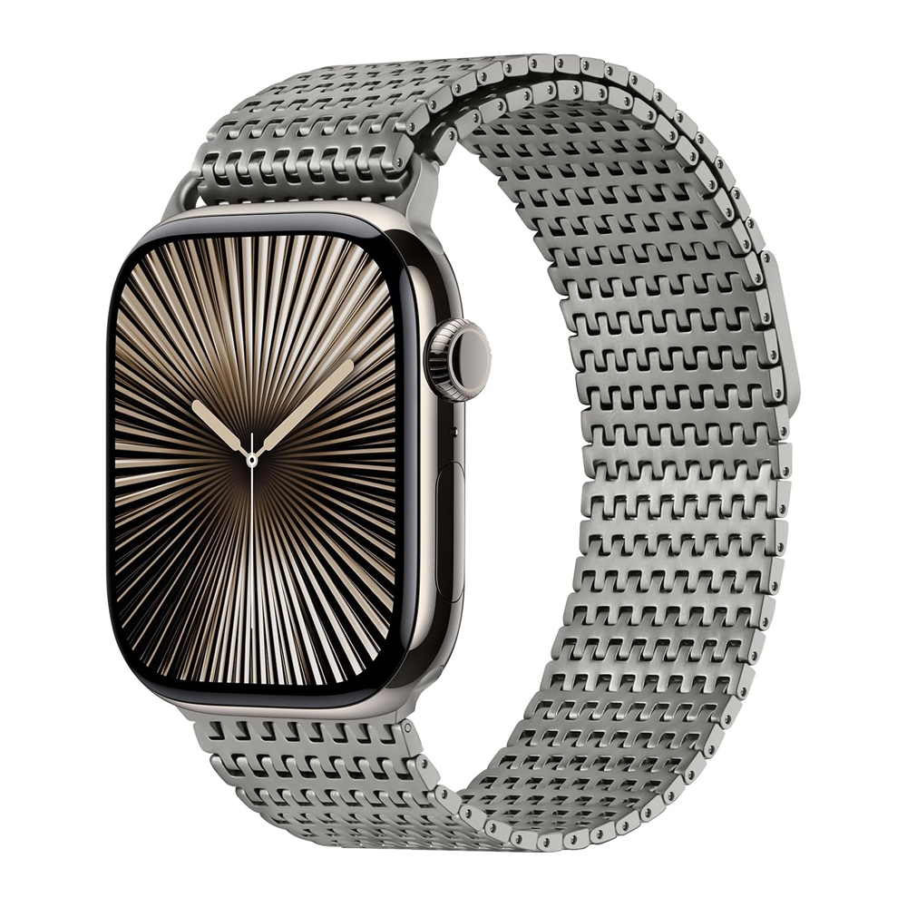 Apple Watch 밴드 용 티타늄 루프 스트랩 46 - Milanese Loop Magnetic 리뷰 및 가격