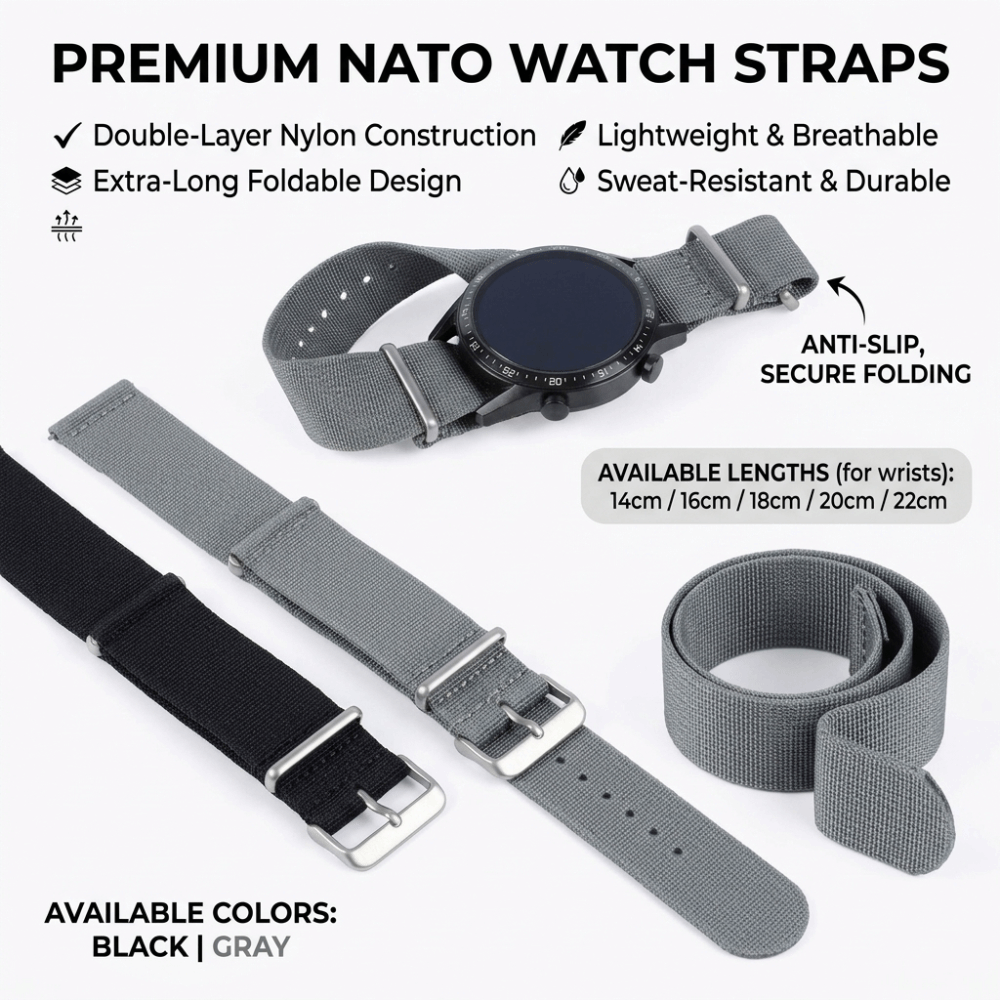 14/16/18/20/22mm NATO 시계 밴드 팔찌 - Nato Strap Nylon 리뷰 및 가격